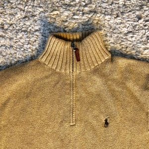 Camel Ralph Lauren Pullover Half Zip